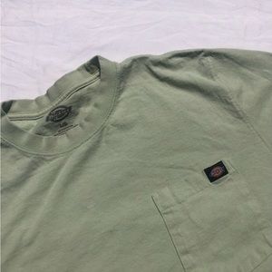 Mint green dickies tee size large